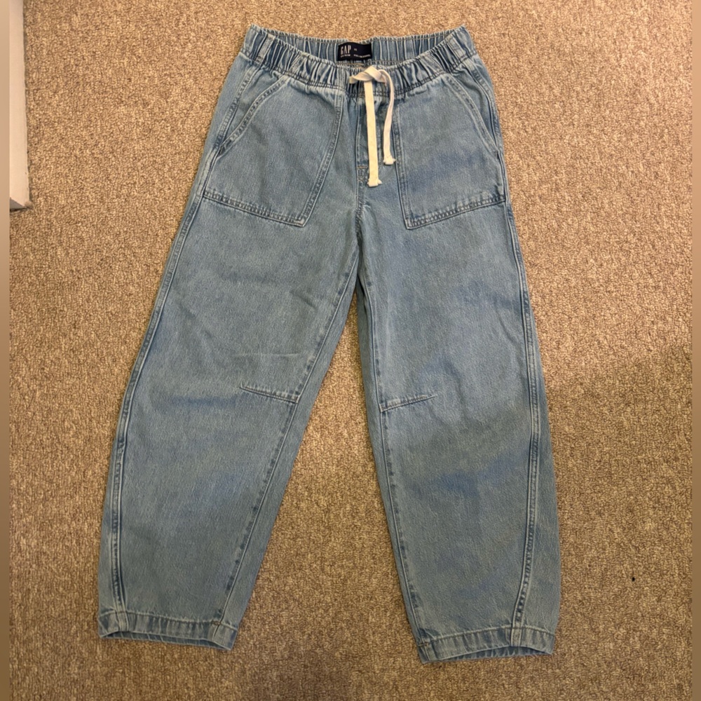 GAP factory Pull on barrel Light Blue Denim Pants
